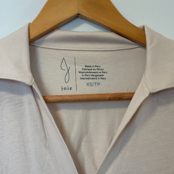Joie collared long sleeve top Size XS cream colour - Picture 2 of 9